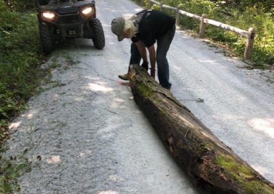 Ongoing trail maint. Thanks to Jim, Marc & Ross